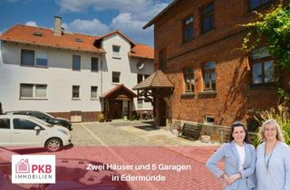 Mehrfamilienhaus kaufen in 34295 Edermünde, Kapitalanlage: Zwei Mehrfamilienhäuser mit fünf Garagen auf einem Grundstück