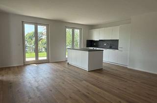Wohnung mieten in 68782 Brühl, Neubau: 4-Zimmer-Wohnung mit eigenem Garten und Küche