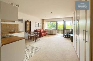 Wohnung kaufen in 75378 Bad Liebenzell, Charmante & Möblierte 1,5 Zimmer Wohnung in Monakam mit XXL-Balkon, Blick ins Grüne, Einzelgarage