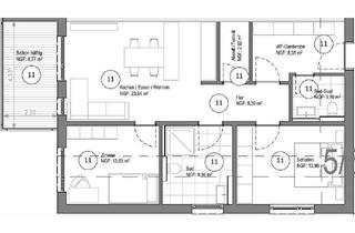 Wohnung kaufen in Karlsruher Straße 6-8, 76307 Karlsbad, Erstbezug: exklusive 3-Zimmer-Erdgeschosswohnung mit Balkon in Karlsbad (Spielberg)