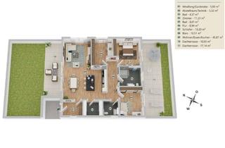 Penthouse kaufen in Karlsruher Straße 6-8, 76307 Karlsbad, Erstbezug: Exklusive 4-Zimmer Penthouse-Wohnung mit 2 Dachterrassen in Karlsbad (Spielberg)