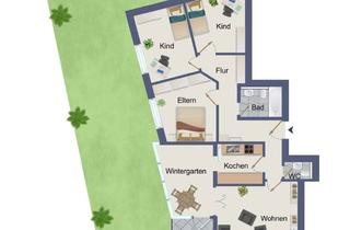 Wohnung kaufen in 73087 Bad Boll, Zentrale 4 Zimmer EG-Wohnung mit Garten und TG-Stellplatz in Bad Boll