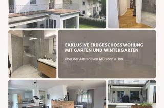 Wohnung mieten in 84453 Mühldorf, Exklusive Erdgeschosswohnung mit Garten&Wintergarten über der Altstadt von Mühldorf a. Inn