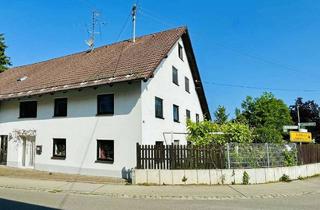 Doppelhaushälfte kaufen in 86860 Jengen, Provisionsfrei für den Käufer: große Wohnung mit extra Büroräumen