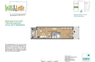 Wohnung mieten in Alemannstraße 17, 30165 Vahrenwald, Neubau! Charmante 1 ZKB Wohnung sucht Nachmieterin o. Nachmieter in Hannover Vahrenwald-List