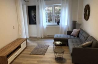 Wohnung mieten in Sandstraße, 68519 Viernheim, Geschmackvolle, vollmöblierte 2-Raum-Souterrain-Wohnung mit Terrasse und EBK in Viernheim