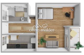 Wohnung mieten in 67098 Bad Dürkheim, 1 ZKB mit EBK Balkon und teilmöbliert in DÜW