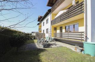 Anlageobjekt in 83052 Bruckmühl, Gepflegte 3-Zi. Hochparterre Wohnung mit eigenem Garten, Einzelgarage und Außenstellplatz
