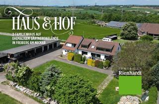 Haus kaufen in 71691 Freiberg, Freiberg am Neckar - Haus & Hof! 2-Familienhaus auf ehemaligem Gärtnereigelände