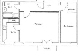 Wohnung mieten in Brandfichtenweg, 16259 Bad Freienwalde, Bad Freienwalde: Helle 2-Raumwohnung mit Balkon
