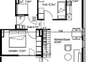 Wohnung mieten in Frickenhäuser Straße, 72636 Frickenhausen, Freundliche 3-Zimmer-Dachgeschosswohnung