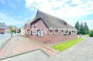 Haus kaufen in 26937 Stadland, Freistehendes Reetdachhaus mit Scheune, Nebengebäuden & großem Garten