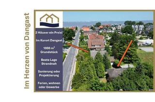Haus kaufen in Edo-Wiemken Straße 41 und 43, 26316 Varel, Ihre Idee zum Umbau: Großes Grundstück mit 2 Häusern mitten in Dangast - Gewerbe möglich!