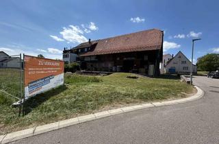 Grundstück zu kaufen in 75378 Bad Liebenzell, Bauplatz, bebaut mit imposantem Ökonomiegebäude.