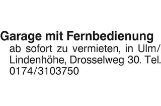 Immobilie mieten in 89079 Ulm, Sonstige Immobilien mieten, Ulm