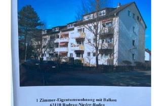 Wohnung kaufen in 63110 Rodgau, Rodgau - 1 Zimmer- Eigentumswohnung mit Balkon