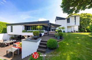 Villa kaufen in 40668 Meerbusch, Meerbusch - Einzigartige Architektur! Außergewöhnliches Anwesen in idyllischer Feldrandlage nahe des Rheins
