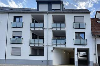 Wohnung mieten in 76297 Stutensee, Exklusive 2-Raum-EG-Neubauwohnung mit gehobener Innenausstattung mit Logia und EBK in Stutensee