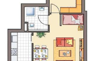 Wohnung mieten in Schulstr. 16, 63741 Damm, 550m zum Bahnhof 1,5 Zimmer möblierte Wohnung 42qm