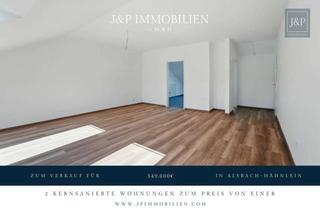 Wohnung kaufen in 64665 Alsbach-Hähnlein, Zwei Einheiten – eine Kapitalanlage: Sanierte Maisonette-Wohnung mit 5 % Rendite in Alsbach-Hähnlein