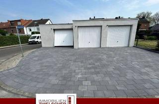 Garagen mieten in Oderstraße, 52531 Übach-Palenberg, Neue geflieste Garage mit elektrischem Schwingtor, Starkstromanschluss und Stellplatz