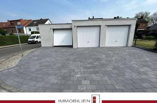 Garagen mieten in Oderstraße, 52531 Übach-Palenberg, Neue geflieste Garage mit elektrischem Schwingtor, Starkstromanschluss und Stellplatz