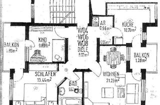 Wohnung mieten in Beethovenstraße, 65474 Bischofsheim, 3-Zimmer-Wohnung mit zwei Balkonen und PKW-Stellplatz in Bischofsheim