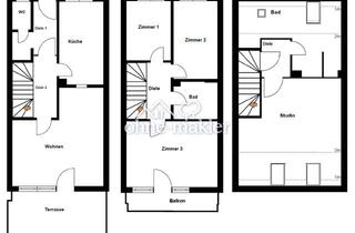 Reihenhaus kaufen in 90425 Nürnberg, Bezugsfrei: Helles Familienhaus in sehr beliebter Lage. Eigenheimförderung 16.500€
