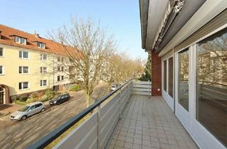 Wohnung mieten in 26384 Wilhelmshaven, TT bietet an: 2,5-Zimmer-Mietwohnung mit Balkon im Villenviertel!