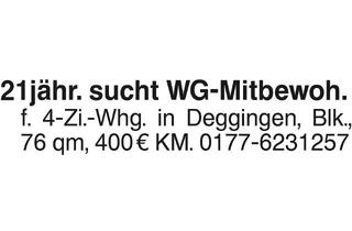 Wohnung mieten in 73326 Deggingen, WG-Zimmer zu vermieten