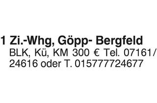 Wohnung mieten in 73035 Göppingen, 1.-Zi.-Whg