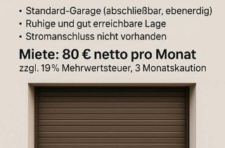 Garagen mieten in 52382 Niederzier, Garage in zentraler Lage von Niederzier zu vermieten