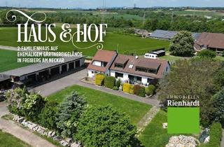Haus kaufen in 71691 Freiberg, Haus & Hof! 2-Familienhaus auf ehemaligem Gärtnereigelände