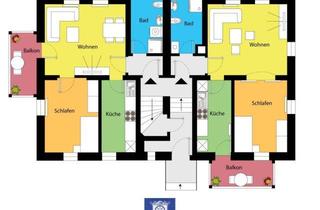 Mehrfamilienhaus kaufen in 01705 Freital, Vollvermietetes Mehrfamilienhaus im Altbau-Stil mit großer Gartenfläche in ruhiger Seitenstraße!