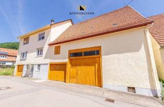 Haus kaufen in 73344 Gruibingen, Gruibingen - Platz genug für 2 Generationen - 2-Familien-Haus mit großer Scheune zur Verwirklichung Ihrer Ideen