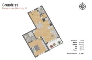 Wohnung mieten in Hauptstraße 20, 86663 Asbach-Bäumenheim, Exklusive 2,5-Zimmer-Dachgeschosswohnung mit Balkon in Asbach-Bäumenheim