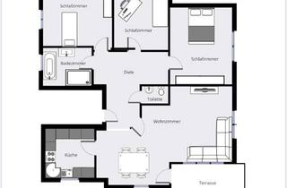 Wohnung mieten in 63768 Hösbach, Attraktive 5-Zimmer-Maisonette-Wohnung mit Terrasse und Garten