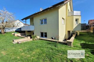 Haus kaufen in 97950 Großrinderfeld, Zukunftssicher und energieeffizient: Attraktives Wohnhaus mit Garten, ELW und Doppelgarage