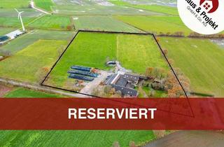 Haus kaufen in 26427 Dunum, Landwirtschaftlicher Betrieb mit ca. 42.000 m² Fläche – Wohnen und Landwirtschaft nahe der Nordsee