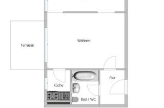Wohnung kaufen in 87435 Kempten, Kempten (Allgäu) - Top Kapitalanlage in Kempten - 1,5-Zimmer-EG-Wohnung