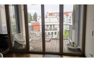 Wohnung mieten in Brunnenstraße 195, 10119 Mitte, Ruhige Oase in Top Lage in Mitte, 2 Sonnen-Terrassen, EBK, Kaminofen, Aufzug, befristet 5 Jahre