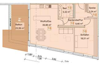 Wohnung mieten in 88605 Meßkirch, Attraktive Wohnungen zu vermieten (Erstbezug) - Wohnung Nr. 10