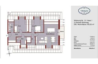 Wohnung mieten in Hauptstraße 29, 82541 Münsing, Erstbezug und Einbauküche: Stilvolle 3-Raum-Dachgeschosswohnung mit geh. Innenausstattung