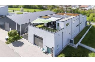 Gewerbeimmobilie kaufen in 72793 Pfullingen, All-in-One: Arbeiten, Wohnen & Wachsen • Zwei Lagerhallen mit gehobener Betriebswohnung