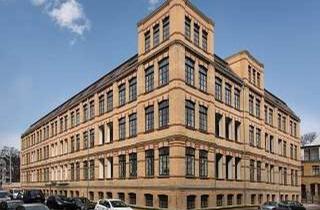 Wohnung kaufen in Luppenstraße 1b, 04177 Altlindenau, "Lichtdurchflutete Dachgeschosswohnung mit zwei Dachterrassen in sanierter Industriearchitektur"