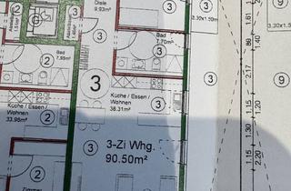 Wohnung mieten in 76706 Dettenheim, Stilvolle 3-Zimmer-Erdgeschosswohnung mit gehobener Innenausstattung mit Einbauküche in Dettenheim