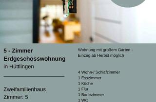 Wohnung mieten in Buxenbergstraße 11, 73460 Hüttlingen, Großzügige 5–Zimmer Erdgeschosswohnung mit EBK und Balkon in Hüttlingen