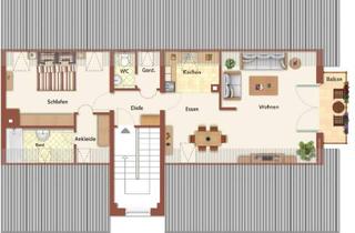 Wohnung mieten in Kellerbergstrasse 2-4, 94137 Bayerbach, Helle große (69qm) 2-Zimmer-DG-Wohnung mit Balkon, sep. WC, Keller und Tiefgarage in Bayerbach