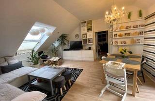 Wohnung mieten in Bradleystraße 66, 89231 Neu-Ulm, Stilvolle, sanierte 3-Raum-Dachgeschosswohnung mit geh. Innenausstattung mit Balkon und EBK