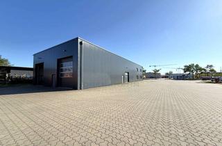 Gewerbeimmobilie mieten in 18182 Bentwisch, 360 m² Warmhalle mit 3 Sektionaltoren, Werkstattgrube, Waschplatz m. Ölabscheider u. Fußbodenheizung